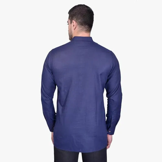 Men's Slim Fit Full Sleeve Cotton Short Kurta Pack of 3